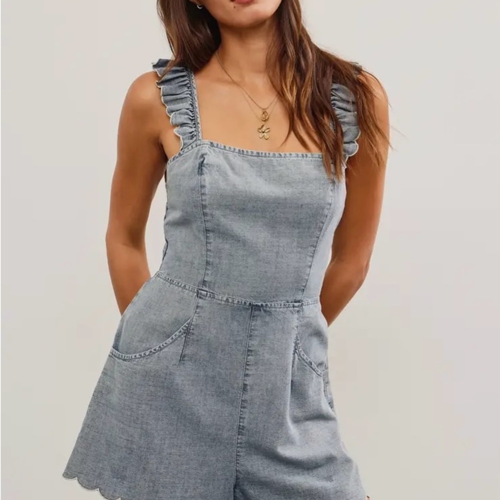 Women's Denim Romper